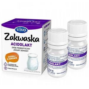 Zakwaska do Jogurtu Vivo, Acidolakt, ywe Bakterie, 2 fiolki po 0,5g - 2876305915