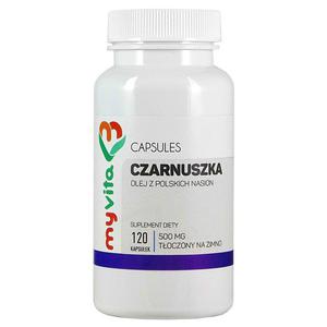 Olej z Czarnuszki 500mg, MyVita, 120 kapsuek - 2878384423