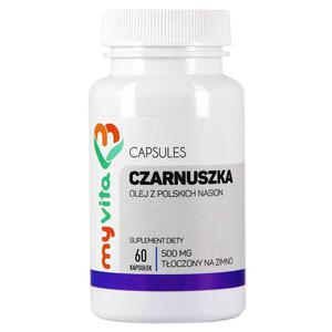 Olej z Czarnuszki 500mg, MyVita, 60 kapsuek - 2878384424