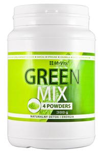 Green Mix 4W1, Spirulina Chlorella Mody Jczmie Matcha, 300g - 2876306283