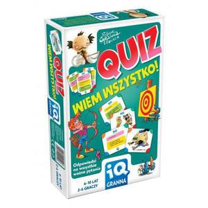 GRANNA IQ GRA QUIZ WIEM WSZYSTKO ! 6+ - 2869901809