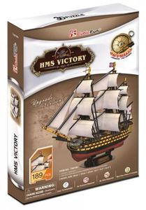 CUBICFUN PUZZLE 3D 189 EL. AGLOWIEC HMS VICTORY 8+ - 2874774456