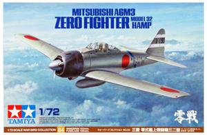 TAMIYA MITSUBISHI A6M3 (HAMP) ZERO 60784 SKALA 1:72 - 2878016990