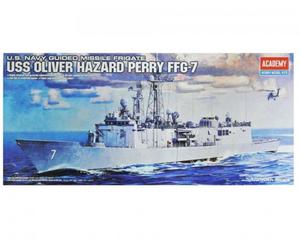 ACADEMY USS OLIVER HAZARD PERRY FFG-7 14102 SKALA 1:350 - 2878580935