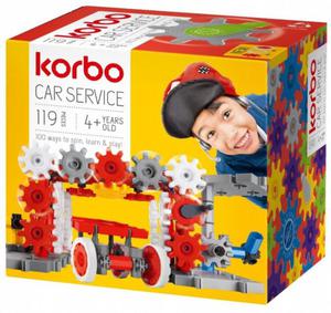 KORBO RUCHOME KLOCKI CAR SERVICE 119 EL. 4+ - 2877144084