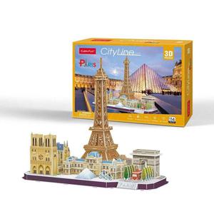 CUBICFUN PUZZLE 3D CITY LINE PARIS 114EL. 8+ - 2877577237