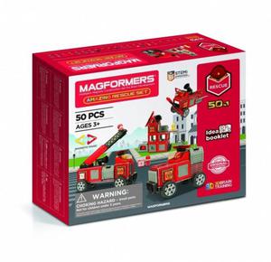 MAGFORMERS KLOCKI KONSTRUKCYJNE ZESTAW RATUNKOWY 50EL. 3+ - 2876433969