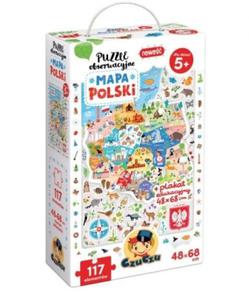 CZUCZU PUZZLE OBSERWACYJNE MAPA POLSKI 117EL. 5+ - 2873810220