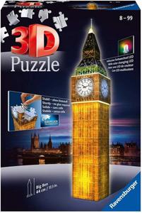 RAVENSBURGER 3D 216 EL. BIG BEN NOC PUZZLE 8+ - 2877577383