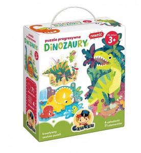 CZUCZU PUZZLE PROGRESYWNE DINOZAURY 3+ - 2875209233