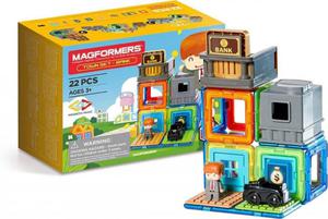 MAGFORMERS ZESTAW KLOCKW MAGNETYCZNYCH MIASTO - BANK 22EL. 3+ - 2876434124