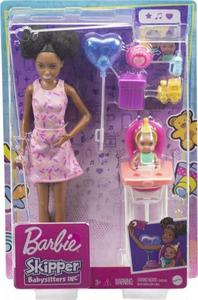 MATTEL BARBIE SKIPPER KLUB OPIEKUNEK KRZESEKO MINI URODZINY GRP41 3+ - 2878131391