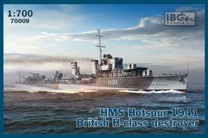IBG HMS HOTSPUR 1941 BRITISH H-CLASS DESTROYER 70009 SKALA 1:700 - 2878131444