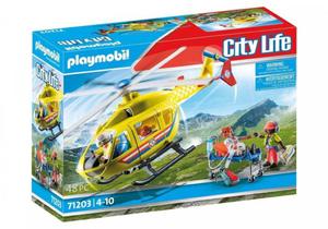 PLAYMOBIL CITY LIFE HELIKOPTER RATUNKOWY 71203 4+ - 2878017379