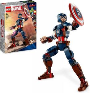 LEGO SUPER HEROES MARVEL FIGURKA KAPITANA AMERYKI DO ZBUDOWANIA 76258 8+ - 2874775567