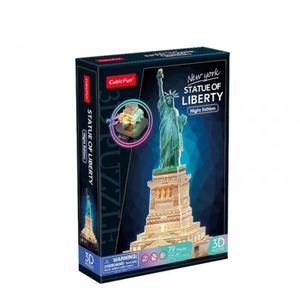 CUBICFUN PUZZLE 3D LED STATUA WOLNOCI (WERSJA NOCNA) 79EL. 8+ - 2878392193