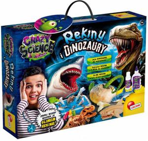 LISCIANI ZESTAW EDUKACYJNY CRAZY SCIENCE - REKINY I DINOZAURY 7+ - 2876312363