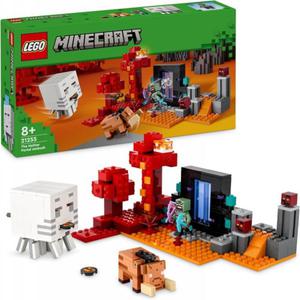 LEGO MINECRAFT ZASADZKA W PORTALU DO NETHERU 21255 8+ - 2877835199