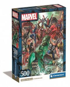 CLEMENTONI 500 EL. COMPACT THE AVENGERS 35546 PUZZLE 10+ - 2878392370