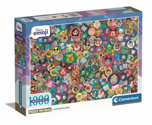 CLEMENTONI 1000 EL. COMPACT DISNEY EMOJI 39829 PUZZLE 10+ - 2877926793