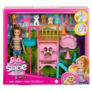 MATTEL ZESTAW FILMOWY BARBIE PLAC ZABAW DLA PIESKW + STACIE HRM10 3+ - 2878131804