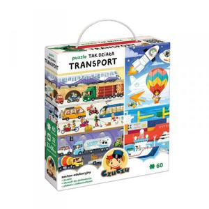 CZUCZU PUZZLE TAK DZIAA TRANSPORT 60 EL. 4+ - 2878392522