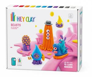 TM TOYS MASA PLASTYCZNA HEY CLAY BESTIE 15 PUSZEK 3+ - 2878581340