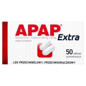 Apap Extra, 50 tabletek powlekanych - 2874248405