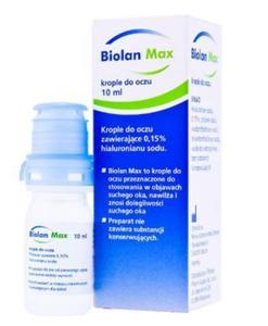 Biolan Max krop.dooczu,roztwr 0,15% 10ml - 2878211291