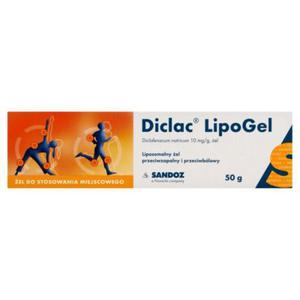 Diclac LipoGel 10 mg Liposomalny el przeciwzapalny i przeciwblowy 50 g - 2874248920