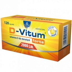 D-Vitum forte 2000, 120 kapsuek - 2874249045