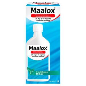 Sanofi Maalox 35 mg + 40 mg Zawiesina doustna 250 ml - 2874514788