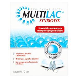 Multilac Synbiotyk Suplement diety 4,28 g (10 kapsuek) - 2874249999