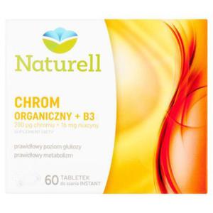 Naturell Chrom organiczny + B3 Suplement diety 60 tabletek do ssania Instant - 2874250041