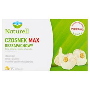 Naturell Czosnek Max bezzapachowy Suplement diety 90 sztuk - 2874250043