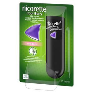 Nicorette Cool Berry Aerozol do stosowania w jamie ustnej 13,2 ml - 2874250132