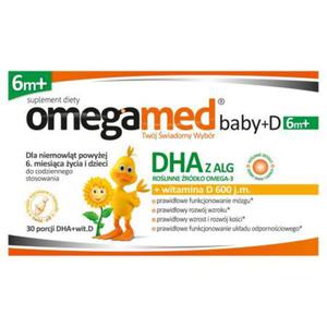 Omegamed Baby+D 6m+ Suplement diety 18,12 g (30 x 604 mg) - 2874250341