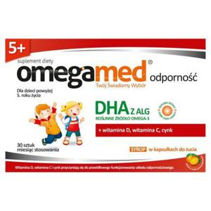 Omegamed Odporno 5+ Suplement diety syrop w kapsukach do ucia 26,1 g (30 x 0,869 g) - 2874250344