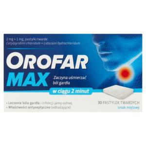 Orofar Max Pastylki twarde smak mitowy 30 sztuk - 2874250413