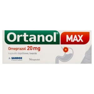 Ortanol Max 20 mg lek 14 sztuk - 2874250422