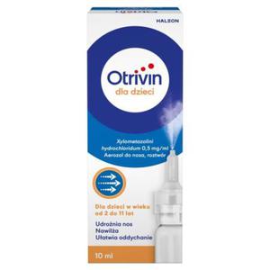 Otrivin 0,5 mg/ml Aerozol do nosa dla dzieci 10 ml - 2874250442