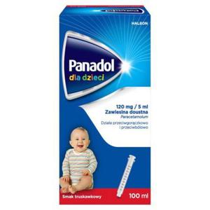 Panadol 120 mg/5 ml Zawiesina doustna dla dzieci smak truskawkowy 100 ml - 2874250462