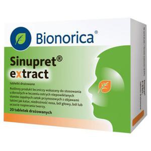 Bionorica Sinupret Extract Tabletki draowane 20 sztuk - 2874250960