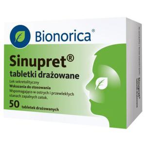 Bionorica Sinupret Tabletki draowane 50 sztuk - 2874250964