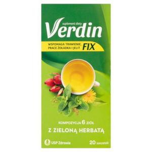 Verdin Fix Suplement diety kompozycja 6 zi z zielon herbat 36 g (20 x 1,8 g) - 2874251282