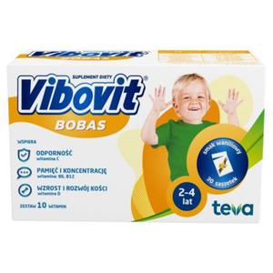 Vibovit Bobas Suplement diety smak waniliowy 60 g (30 sztuk) - 2877799021