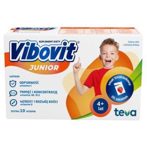 Vibovit Junior Suplement diety smak truskawkowy 60 g (30 sztuk) - 2874251286