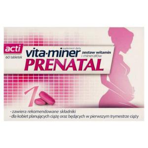 Acti vita-miner Prenatal Suplement diety 60 sztuk - 2874251342