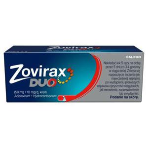 Zovirax Duo 50 mg + 10 mg Krem 2 g - 2878466343