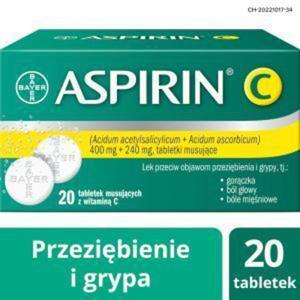 Aspirin C x 20 tabletki musujce Inpharm - 2874251619